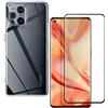 Per OPPO FIND X3 PRO COVER CUSTODIA IN SILICONE + PELLICOLA VETRO TEMPERATO X 3
