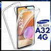 COVER 360 PER SAMSUNG GALAXY A32 4G CUSTODIA FRONTE RETRO TRASPARENTE IN TPU