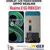 REALME 8 5g - RMX3241 RMX 3241 DISPLAY LCD TOUCHSCREEN NERO PARI ORIGINALE GLS