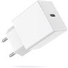 Mijun USB-C Power Adapter 20W per Apple, USB C Rapido Caricatore per iPhone 16 15 14 1