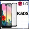 PELLICOLA IN VETRO TEMPERATO CURVO Per LG K50S Protezione Totale 9D Nero K 50 S