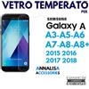 PELLICOLA VETRO TEMPERATO SAMSUNG GALAXY A3/A5/A6/A7/A8/PLUS 2015 2016 2017 2018