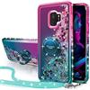Miss Arts Cover per Samsung Galaxy S9, [Silverback] Custodia Glitter di in Silic