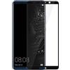PELLICOLA IN VETRO TEMPERATO PER HUAWEI MATE 10 PRO PROTEZIONE COMPLETA CURVO 9D