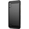 COVER NERA Per LG K22 PLUS CUSTODIA CARBON IN SILICONE TPU ANTIURTO MORBIDA 22+