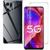 Per OPPO FIND X5 5G COVER CUSTODIA SILICONE MORBIDA + PELLICOLA VETRO TEMPERATO