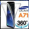 COVER 360° PER SAMSUNG GALAXY A71 CUSTODIA TRASPARENTE FRONTE RETRO SILICONE TPU