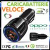 WOZINSKY CARICABATTERIE DA AUTO 2 USB DOPPIO CARICATORE ACCENDISIGARI VELOCE PER OPPO A72