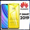 PELLICOLA VETRO TEMPERATO CURVO NERO Per HUAWEI P SMART 2019 Protezione PSMART