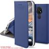 CUSTODIA A PORTAFOGLIO LIBRO per LG K50 / Q60 Cover Pelle Nera Flip Magnetica