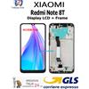 Xiaomi DISPLAY LCD CON FRAME ( CORNICE ) XIAOMI REDMI NOTE 8T - 8 T M1908C3XG NERO GLS