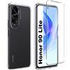 Per HONOR 90 LITE COVER CUSTODIA TPU TRASPARENTE + PELLICOLA VETRO TEMPERATO