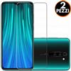 [2 Pezzi] PROTEGGI SCHERMO PELLICOLA IN VETRO TEMPERATO PER XIAOMI REDMI NOTE 8T