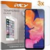 REY Pack 3X Pellicola salvaschermo per Samsung Galaxy A20e, Vetro temperato, di