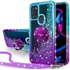Miss Arts inc Miss Arts Cover per Samsung Galaxy A21S, [Silverback] Custodia Glitter di