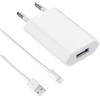 ZLONXUN Caricabatteria Alimentatore USB Caricatore 5W compatibile con iPhone 7/6