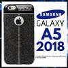 COVER RIGIDA PER SAMSUNG GALAXY A5 2018 CUSTODIA NERA ANTIURTO