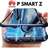COVER MAGNETICA IN ALLUMINIO RETRO VETRO TEMPERATO CUSTODIA Per HUAWEI P SMART Z