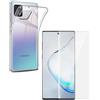 Per SAMSUNG GALAXY NOTE 10 COVER CUSTODIA SILICONE + PELLICOLA VETRO TEMPERATO