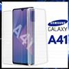 COVER TRASPARENTE + PELLICOLA VETRO TEMPERATO PER SAMSUNG GALAXY A41 CUSTODIA