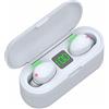 InEar CUFFIE BLUETOOTH 5.0 AURICOLARI WIRELESS TWS SENZA FILI SPORT IN EAR POWER BANK