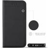 CUSTODIA A PORTAFOGLIO LIBRO per LG Q7 Cover Pelle Nera Flip Magnetica Q 7