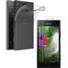 Per SONY XPERIA XZ1 COMPACT COVER CUSTODIA SILICONE + PELLICOLA VETRO TEMPERATO