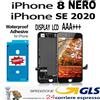 IPHONE 8 / SE 2020 DISPLAY iPHONE 8 / SE 2020 NERO - LCD TOUCH SCREEN FRAME PARI ORIGINALE GLS