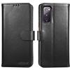 Lensun Custodia per Samsung Galaxy S20 FE 5G, Cover in Vera Pelle Libro con Port