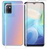 COVER TRASPARENTE + PELLICOLA VETRO TEMPERATO PER VIVO Y75 5G CUSTODIA TPU Y 75