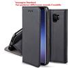 CUSTODIA A PORTAFOGLIO LIBRO per LG K50 / Q60 Cover Pelle Nera Flip Magnetica