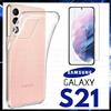 COVER TRASPARENTE + PELLICOLA VETRO TEMPERATO PER SAMSUNG GALAXY S21 TPU S 21