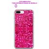 COVER GLITTER PER APPLE IPHONE X / 10 CUSTODIA SILICONE BRILLANTINI ROSA FUCSIA