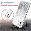 COVER GLITTER PER APPLE IPHONE X / 10 CUSTODIA SILICONE BRILLANTINI ROSA FUCSIA