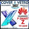 CUSTODIA COVER TPU TRASPARENTE + PELLICOLA VETRO TEMPERATO Per HUAWEI P SMART Z