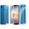 Per HUAWEI P20 LITE 2018 COVER CUSTODIA SILICONE + PELLICOLA IN VETRO TEMPERATO
