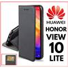 CUSTODIA A PORTAFOGLIO LIBRO per HUAWEI HONOR VIEW 10 LITE COVER FLIP MAGNETICA