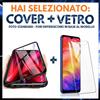 COVER CUSTODIA MAGNETICA + PELLICOLA VETRO TEMPERATO PER HUAWEI P20 LITE 2018