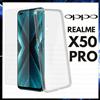 COVER TRASPARENTE + PELLICOLA VETRO TEMPERATO PER OPPO REALME X50 PRO CUSTODIA