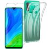 Per HUAWEI P SMART 2020 COVER CUSTODIA SILICONE TPU + PELLICOLA VETRO TEMPERATO