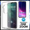 COVER TRASPARENTE + PELLICOLA VETRO TEMPERATO PER MOTOROLA ONE ZOOM SILICONE TPU