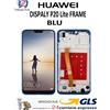 Huawei DISPLAY HUAWEI P20 Lite / NOVA 3e LCD SCHERMO TOUCHSCREEN FRAME VETRO BLU GLS