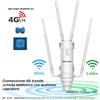 Wavlink ad alta potenza AC600 o AC1200 LTE 4G esterno Ripetitore Dual Band PoE
