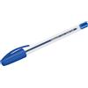 Pelikan penna a sfera blu 50 pezzi clip-on retrattile ambidestro