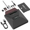 Alxum Unità CD DVD Esterna con Adattatore SSD SATA 2.5 Hub USB 7-in-1 - Mast...