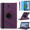 R.SHENGTE Custodia per Samsung Galaxy Tab A A2 10.5 pollici 2018 (SM-T590 T595 T597) - Rot