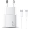 SFVest Caricatore USB C da 25 W per iPhone 17 16 15 Pro Max Plus, PD3.0 USB C Power Ada
