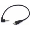 Tomost Cavo adattatore ad angolo da jack aux audio 3,5 mm a 3 poli a micro USB B