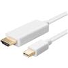 Tec-Digi 4 K Mini DisplayPort DP a HDMI, placcato oro 1,8 M HDTV
