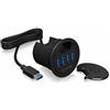 Raidsonic ICY BOX Perno e concentratore Nero Nero ohne Audio Ein-/Ausgang